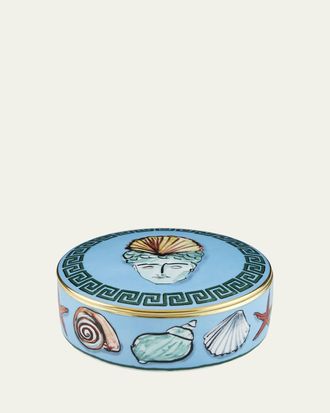 Ginori 1735 Il Viaggio di Nettuno Round Box, Blue