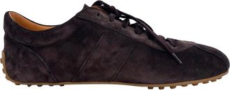 Tod's Tods Low Top Sneakers in Brown Suede