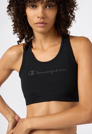 Champion Sport-BH CHAMPION PERFRORMANCE Quick Dry Bra with big Logo, Damen, Gr. XL, N-Gr, nbk, Obermaterial: 78% Polyester, 22% Elasthan, BHs Sport-BH, f&uuml;r Spo