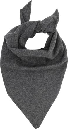 Brunello Cucinelli Dark Grey Triangular Solid Scarf