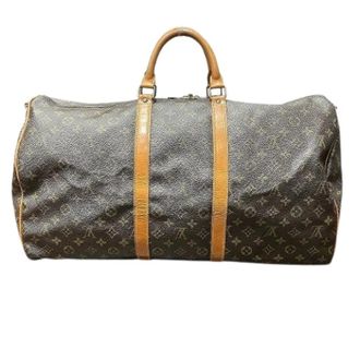 Louis Vuitton Vintage, unisex, Bruin, ONE Size, Pre-owned Keepall Bandouliere Monogram Boston bag