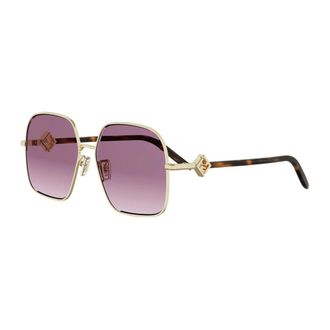 Fendi Sunglasses, female, Yellow, Size: 58 MM FF Diamonds Sunglasses