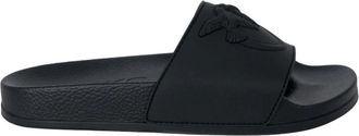 Pinko Strandslipper voor strand en zwembad - Heren - Sandalen - Zwart - 40 EU - Schoenen