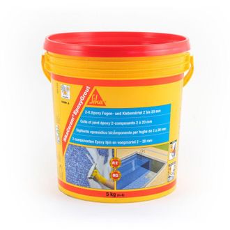 Sika Ceram Epoxygrout, Luna, Mortero De Rejuntado Epoxi, De Alta Resistencia, Para Baldosas Y Azulejos Con Espesores De 2 A 20 Mm, Para Paredes Y Suelos In