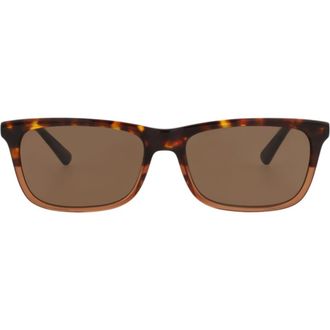 McQ by Alexander McQueen 52mm Core Rectangular Sunglasses in Havana Black Brown at Nordstrom Rack
