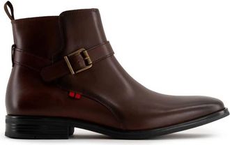 Andrea Mens All-Day Comfort Leather Boots In Dark Brown