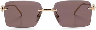 Cartier Occhiali da sole squadrati - Oro