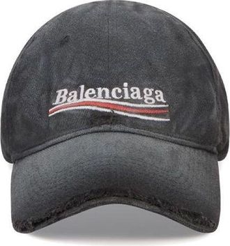 Balenciaga Political Campaign Destroyed Cap Black 661884410B21077