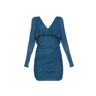 Saint Laurent Blue Copper Casual Womens Dress