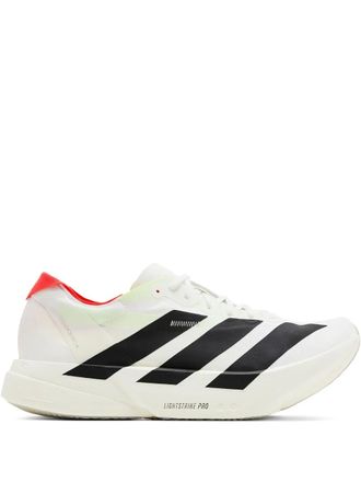 adidas Adizero Adios Pro 4 White/Black/Red sneakers - men - Rubber/Fabric/Polyurethane - 10.5