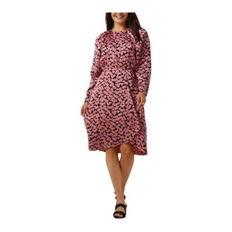 Co'Couture Flashy Heart Jurk - Dames - Korte kleedjes - Roze - XS - Polyester - Kleedjes