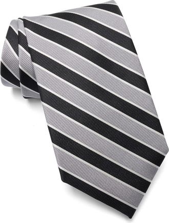 Brooks Brothers Diagonal Stripe Tie in Black at Nordstrom Rack