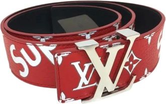 Louis Vuitton Pre-owned Standard belt - unisex - Louis Vuitton Vintage - Vintage Belts - Red - ONE SIZE - Pre-owned