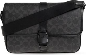 Coach Shoulder Bags, male, Black, Size: ONE SIZE League Messenger Bag