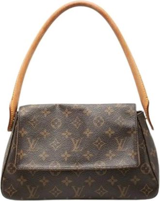 Louis Vuitton Pre-owned Shoulder Bags, female, Brown, Size: ONE SIZE Pre-owned Mini Looping