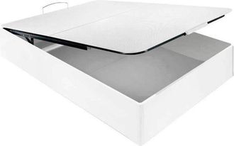 Colchones Aznar Canap&eacute; Abatible Tapa Partida Antipolvo Altura 33 Cm Blanco - 90x190 Cm