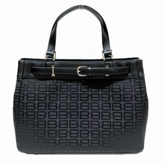 Balenciaga Black Canvas Leather Tote Bag (Pre-Owned)