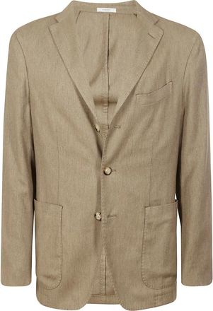 Boglioli Jassen, Heren, Bruin, XL, Katoen, Bruine Katoenen Jas voor Stijlvolle Looks