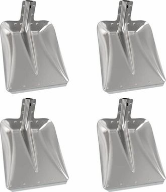 vidaXL Cabeza De Pala 4 Pcs Plateado 45 X 38 Cm Aluminio Vidaxl
