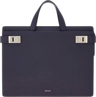 Ferragamo Briefcase with Gancini Buckles