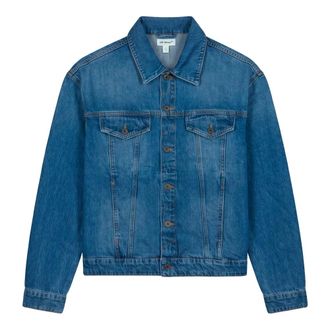 Off-white Chaqueta Cl&aacute;sica de Mezclilla Azul - Jackets - Hombre - Azul - 2XL