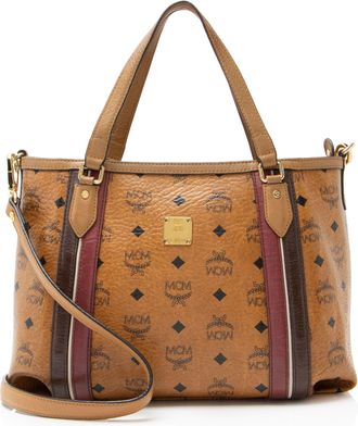 MCM Visetos Zip Tote