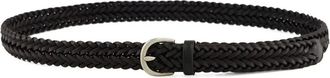 Dragon Diffusion braided leather belt - women - Buffalo Leather - 80 - Black