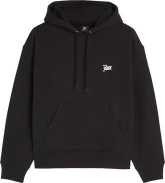Patta Geborduurde Fire Panther Hoodie Trui - Heren - Hoodies - Zwart - M - Katoen - Hoodies & sweatvesten