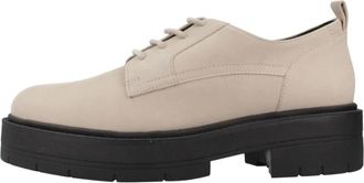 Geox Spherica Veterschoenen - Dames - Veterschoenen - Beige - 35 EU - Schoenen