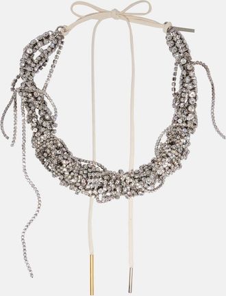 Dries Van Noten Collar con cristales