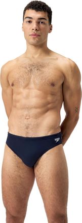 Speedo Badehose SPEEDO Badehose Brick, Herren, Gr. 3 (XS), N-Gr, blau (navy), Microfaser, Polyester, unifarben, Badehosen Badehose, mit Tunnelzugbund, chlorb