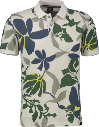 Lerros Poloshirt LERROS Herren-Poloshirt in &Uuml;bergr&ouml;ssen, Herren, Gr. 4XL, weiss (broken wei&szlig;), 100% Baumwolle, ohne Ausschnitt, Shirts Poloshirt