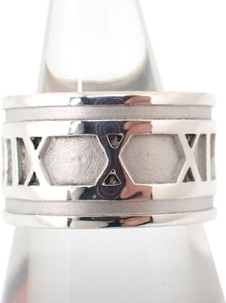 Tiffany & Co. Atlas Sterling Silver 925 Band Ring (Pre-Owned)