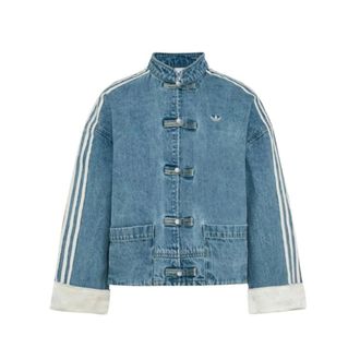 adidas Nieuwe Chinese Denim Jas - Heren - Trainingsjackets - Blauw - S - Denim - Fitness