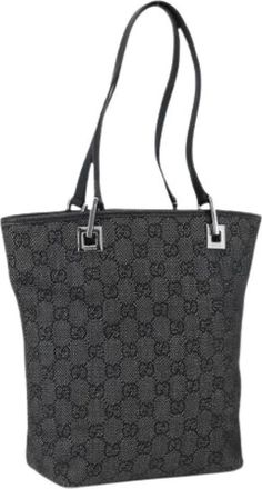 Gucci Pre-owned Shoulder Bags, female, Black, Size: ONE SIZE Pre-owned Vintage Tote Bag