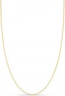 Allurez Designer Rolo Chain Necklace 14k Yellow Gold
