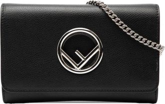 Fendi Pre-owned Fendi Calfskin F is Fendi Kan I Wallet on Chain Ladies 8BS024