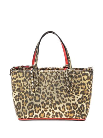Christian Louboutin leopard-print Cabata tote bag - Brown