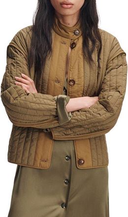 Rag & Bone Vito Quilted Liner Jacket in Dark Olive at Nordstrom, Size X-Large