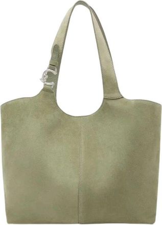 Coccinelle C-Easy Suede Shopper - Dames - Shoppers - Groen - ONE Size - Leer - Tassen