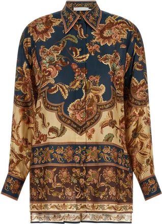 Zimmermann Aster Relaxed Shirt - Dames - Overhemden - Veelkleurig - XS - Overhemden