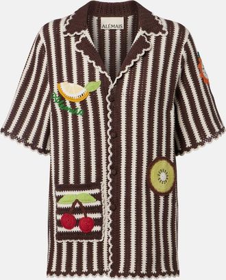 Alemais Al&eacute;mais Camicia bowling Sundae in crochet di cotone