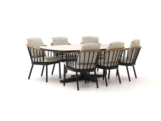 Apple Bee Condor/Zanzibar Deens Ovaal 220cm dining tuinset 7-delig