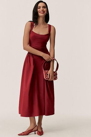 BHLDN Olivia Fit & Flare Midi Dress