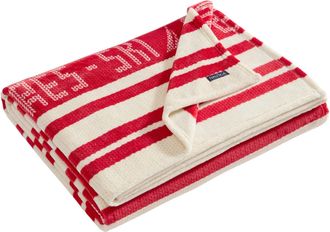Nautica Aprs Ski Red Stripe King Blanket
