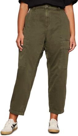 Sanctuary Boyfriend Ankle Utility Pants in Kalamata Green at Nordstrom, Size 24W