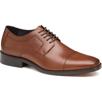Johnston & Murphy Novick Cap Toe Derby - Wide Width Available in Tan at Nordstrom Rack, Size 11