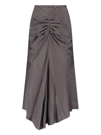 Victoria Beckham Womens Skirts Grey Acetate