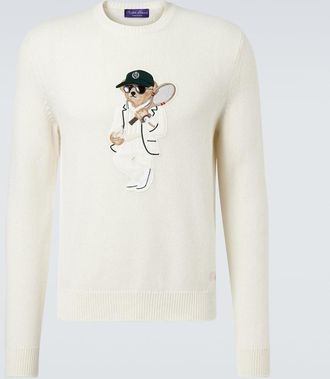Ralph Lauren Purple Label Pullover Polo Bear in cashmere