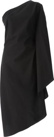 Karl Lagerfeld Asymmetrische Jurk - Dames - Feestkleedjes - Zwart - S - Katoen - Kleedjes